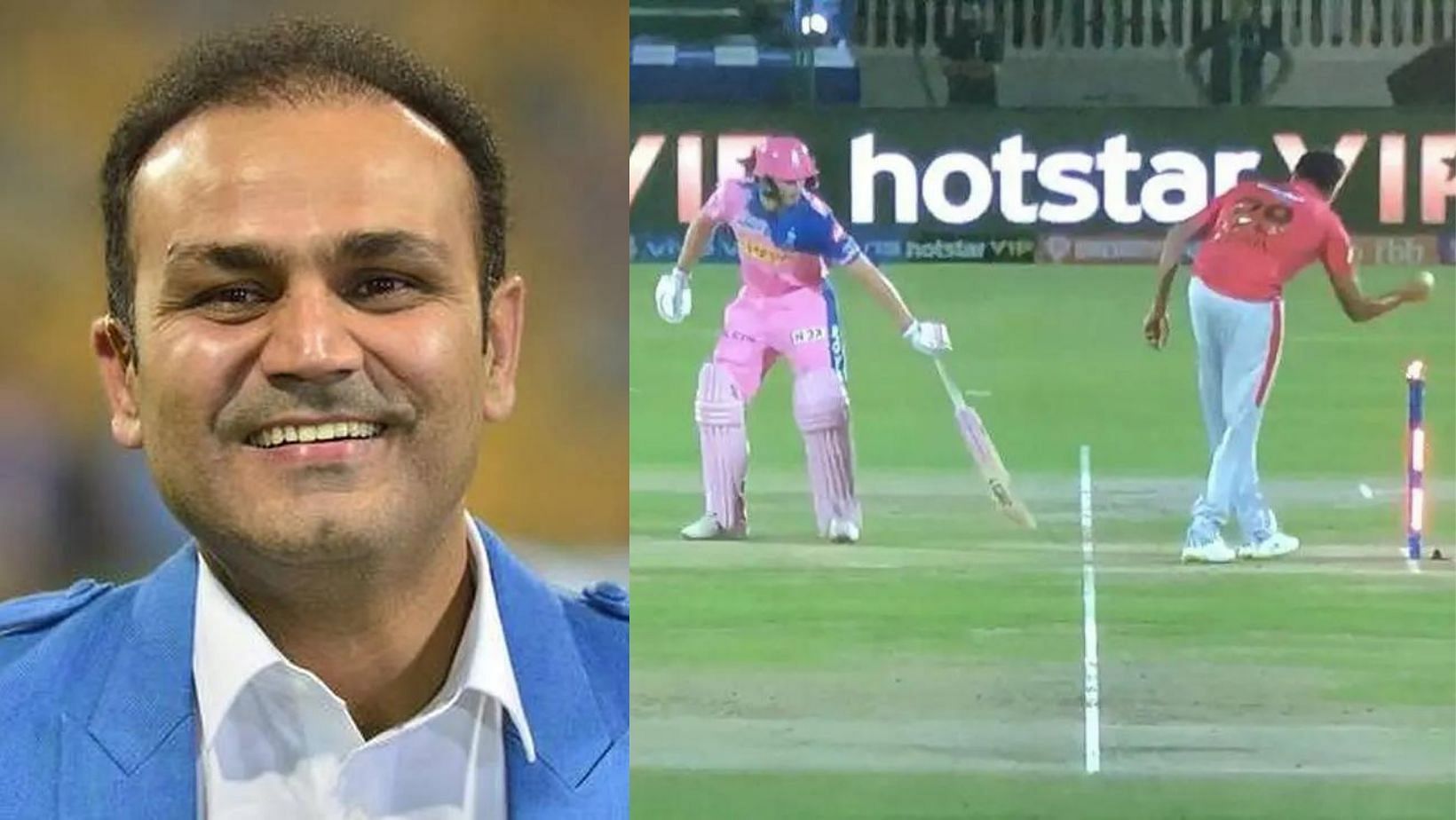 Virender Sehwag asks Ravichandran Ashwin to effect &#039;Mankad&#039; again.