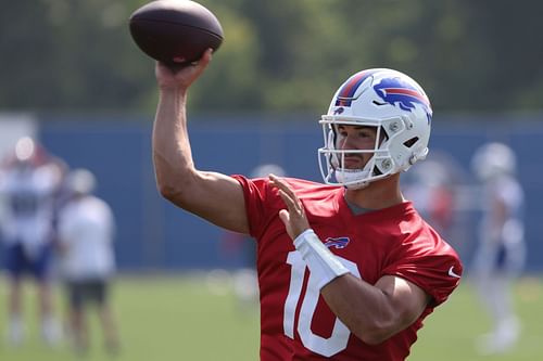 Mitchell Trubisky at Buffalo Bills Training Camp