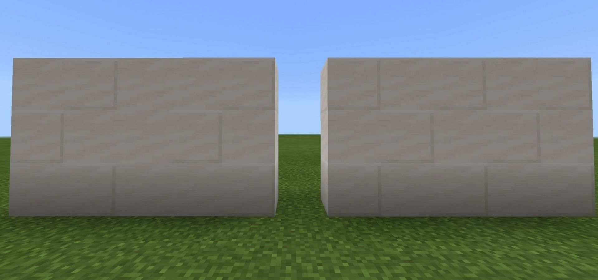 Quartz and smooth quartz can be combined to create a brick pattern in Minecraft (Image via BoomGamingTH/Reddit)
