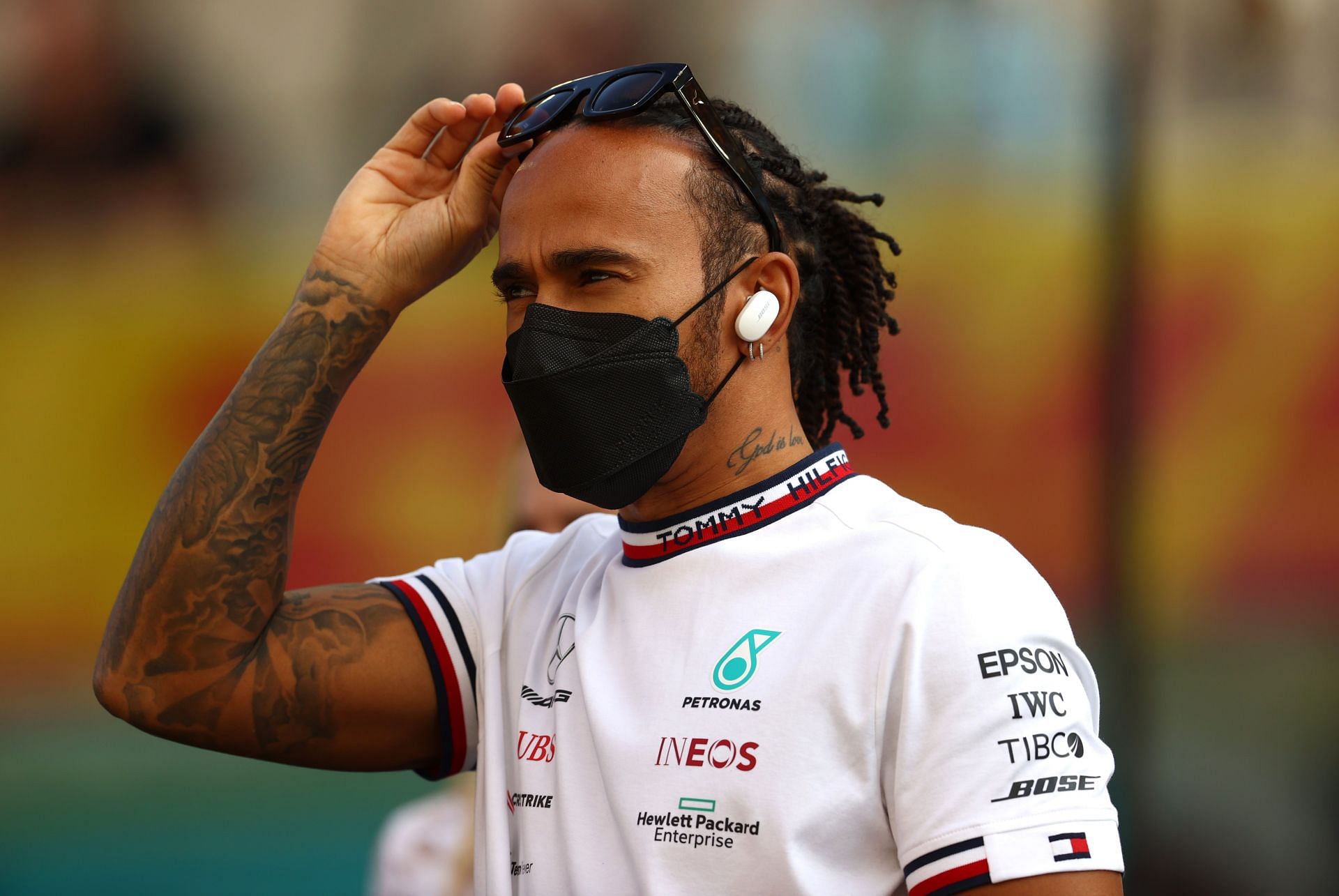 F1 Grand Prix of Abu Dhabi - Lewis Hamilton in the paddock