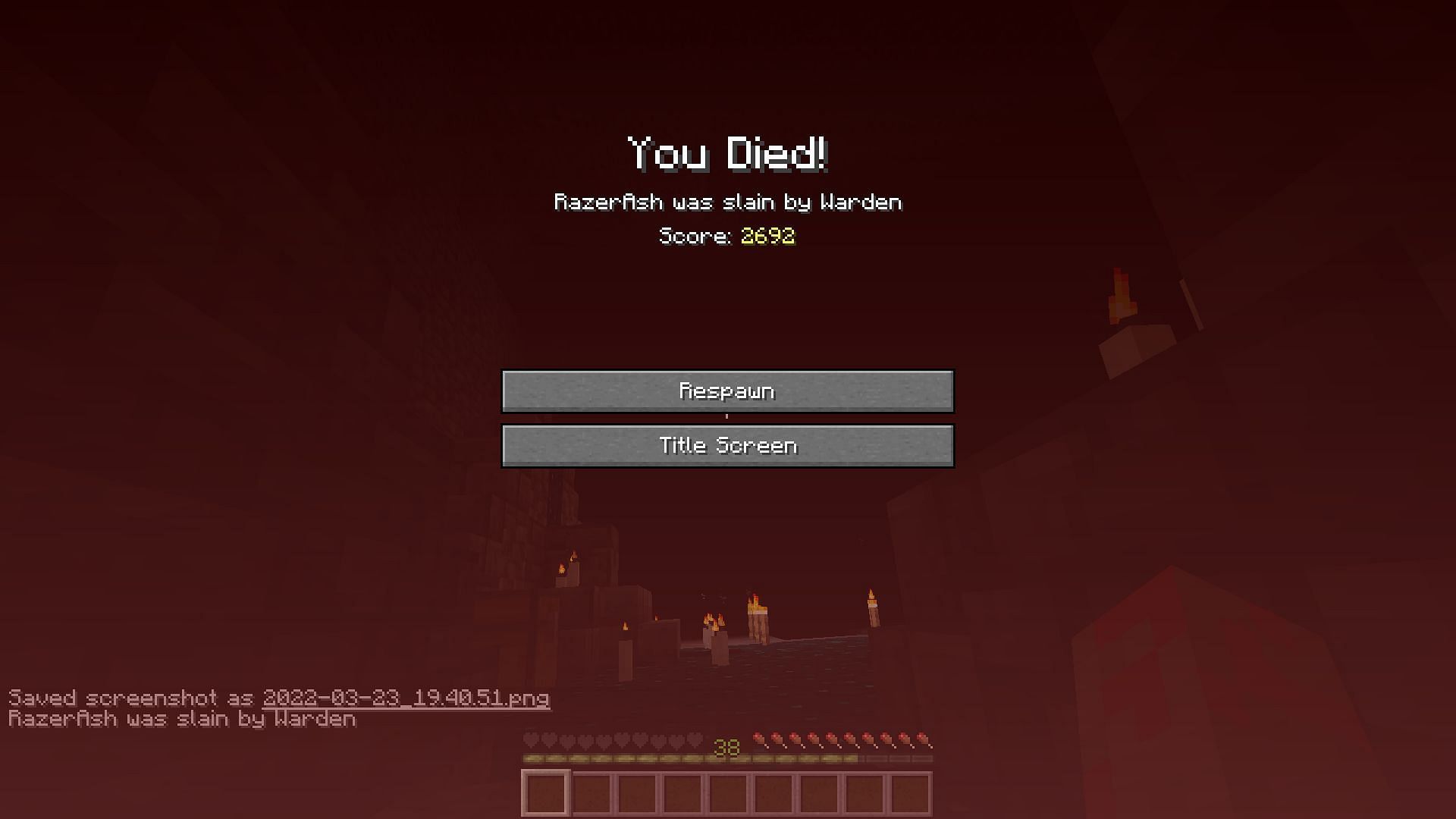 Even players with netherite armor can die in a few hits (Image via Mojang)