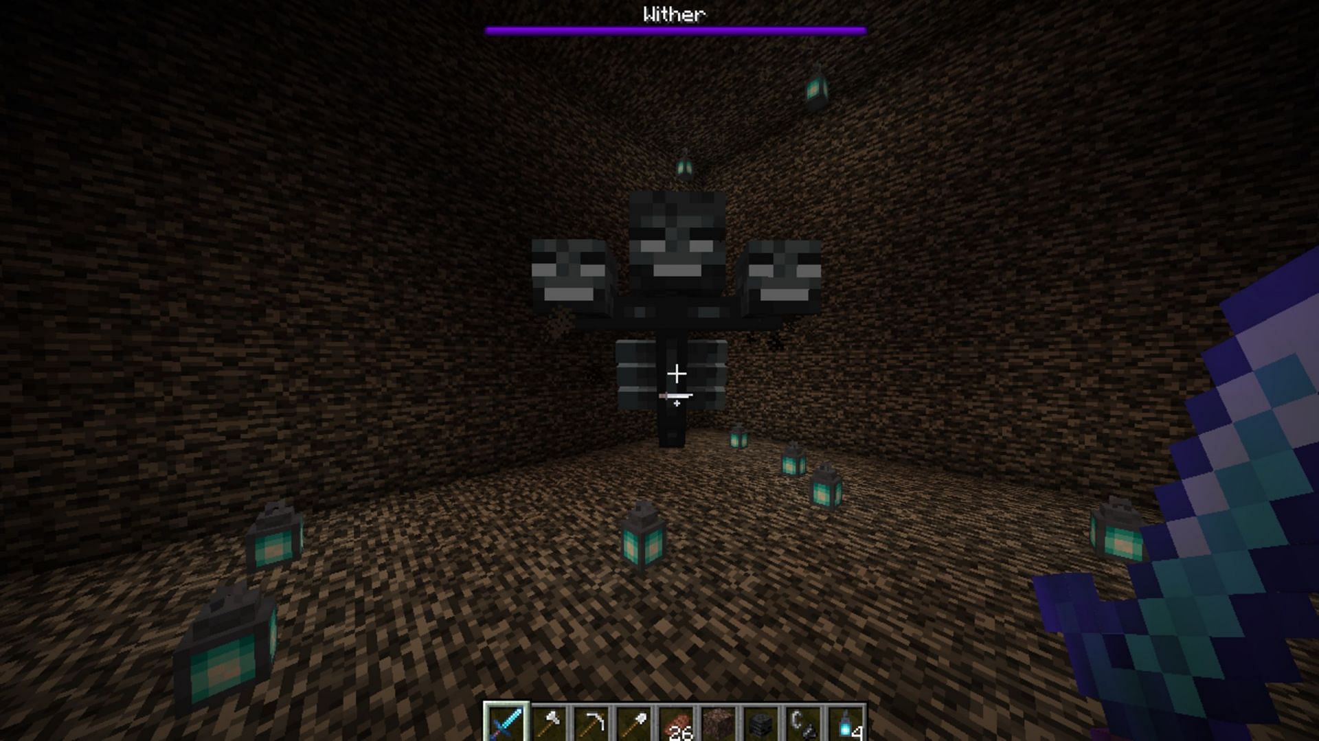 The Wither is an optional boss, but a difficult one (Image via Mojang)