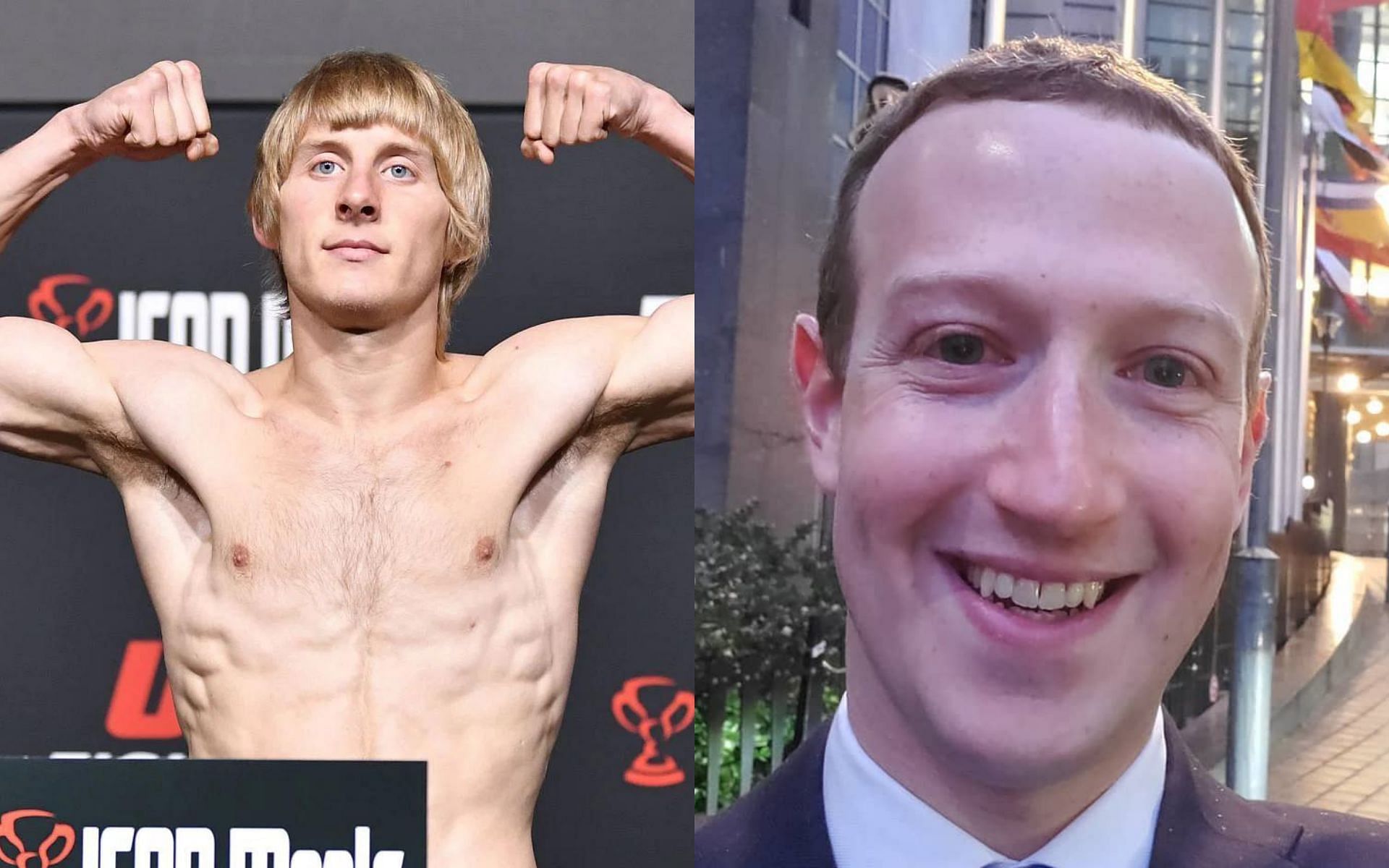Paddy Pimblett (left); Mark Zuckerberg (right) via. Instagram/Mark Zuckerberg