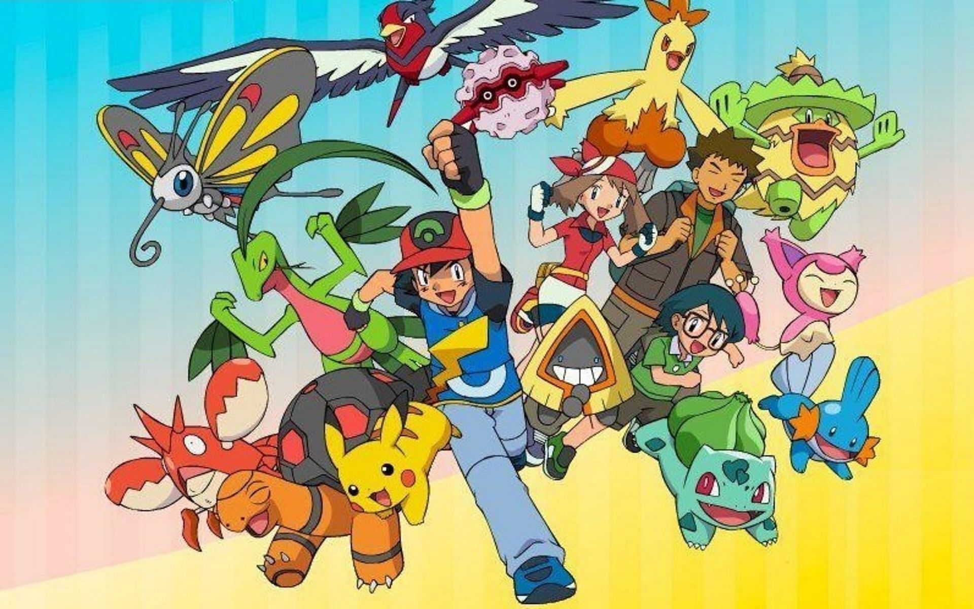Ash has built many teams over the years (Image via The Pokemon Company)