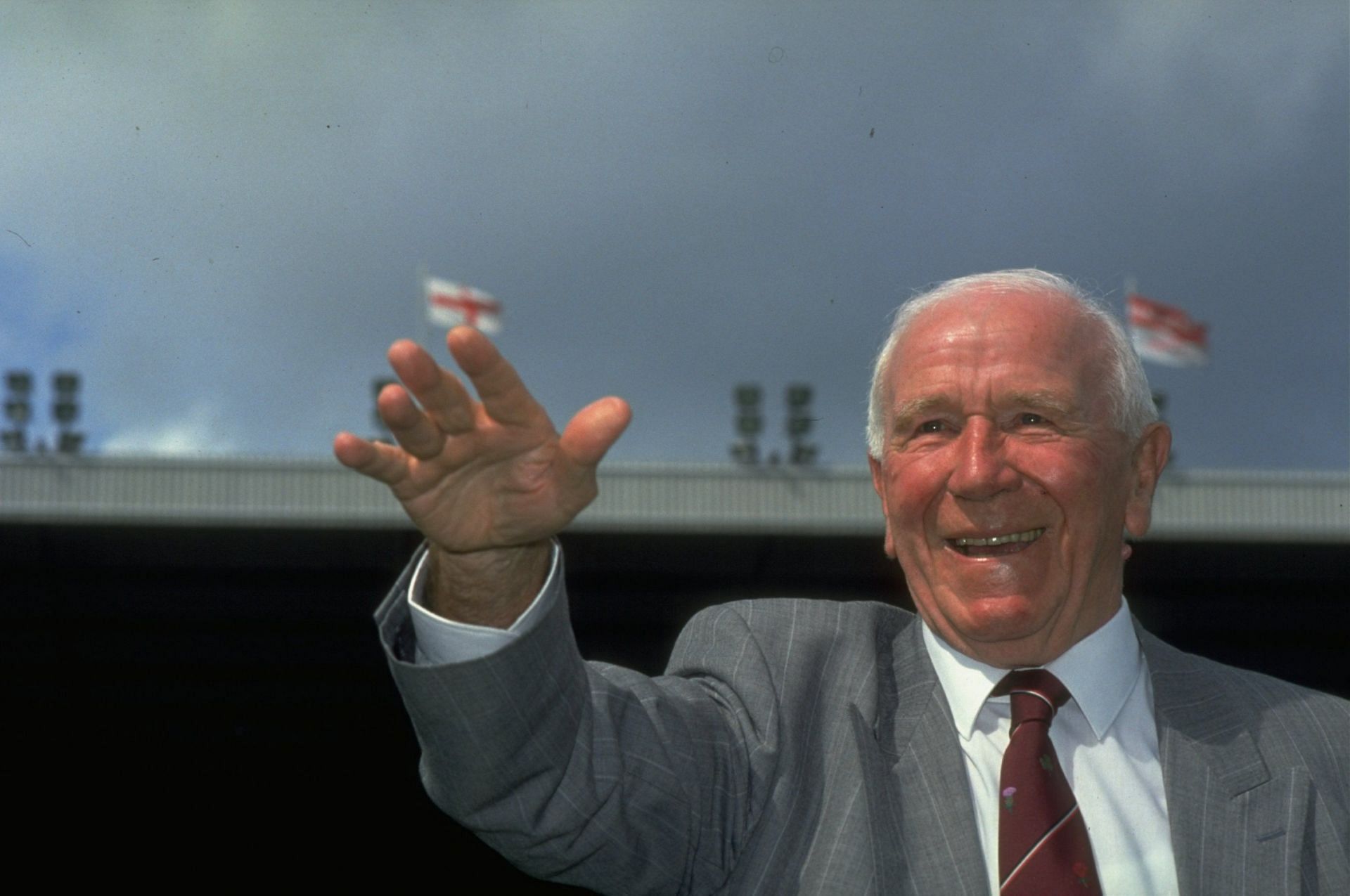 Sir Matt Busby is immortalised with a statue outside Old Trafford.