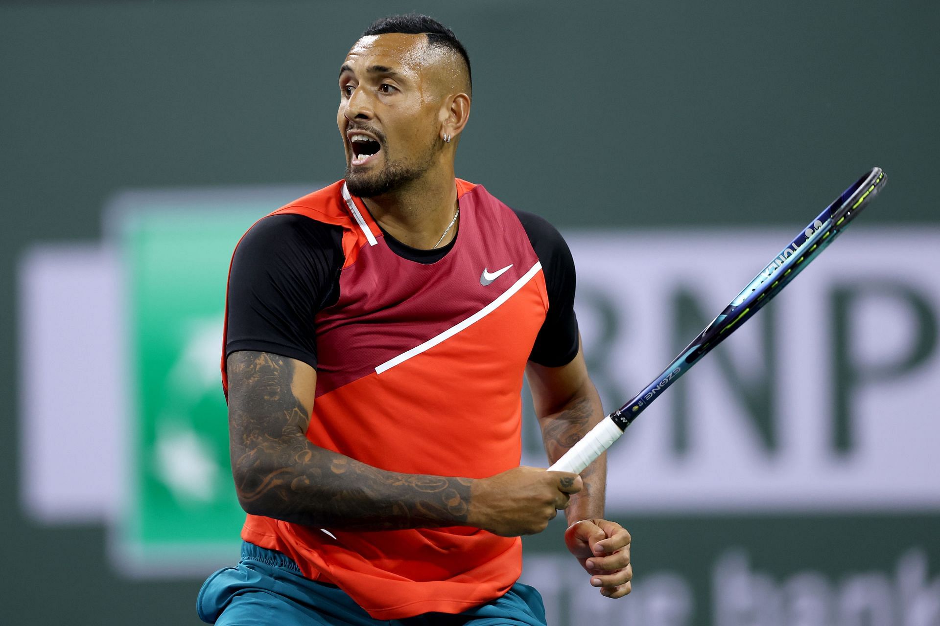 Nick Kyrgios will take on Jannik Sinner in the last 16 of the Indian Wells Masters