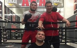 "Family then & still Family now" - Javier Mendez posts throwback picture with Cain Velasquez and Khabib Nurmagomedov