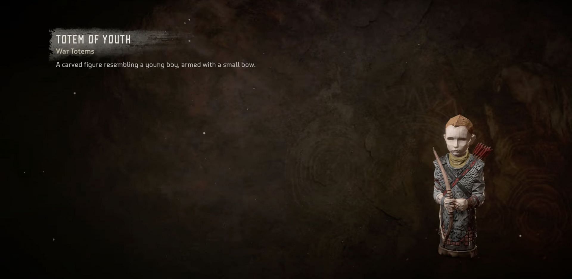 Atreus makes an appearance in Horizon Forbidden West as the Totem of Youth (Image via Hardcore Gamer/YouTube)