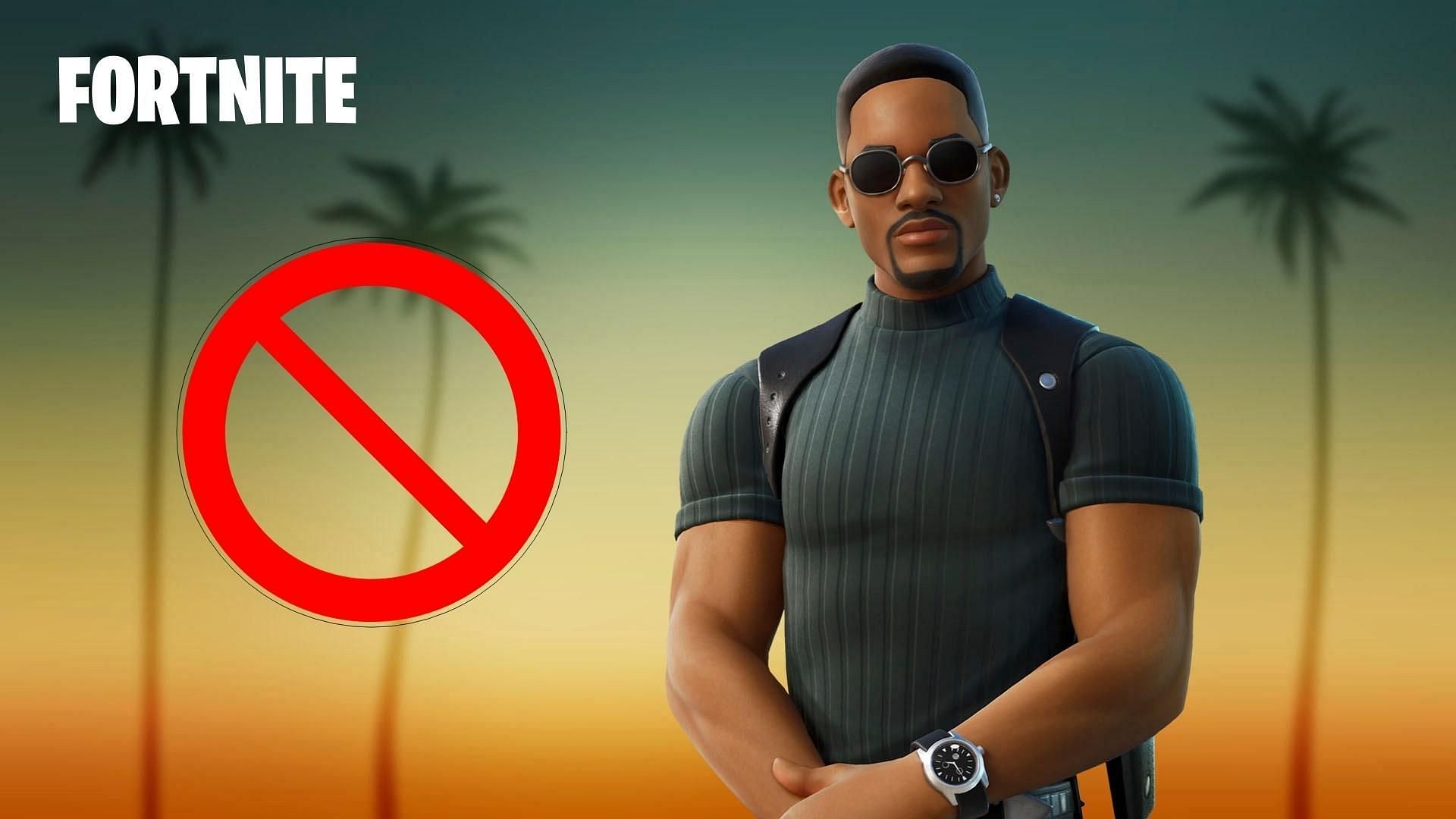 Players are voicing their opinions on banning Will Smith&#039;s Mike Lowery skin (Image via Sportskeeda)
