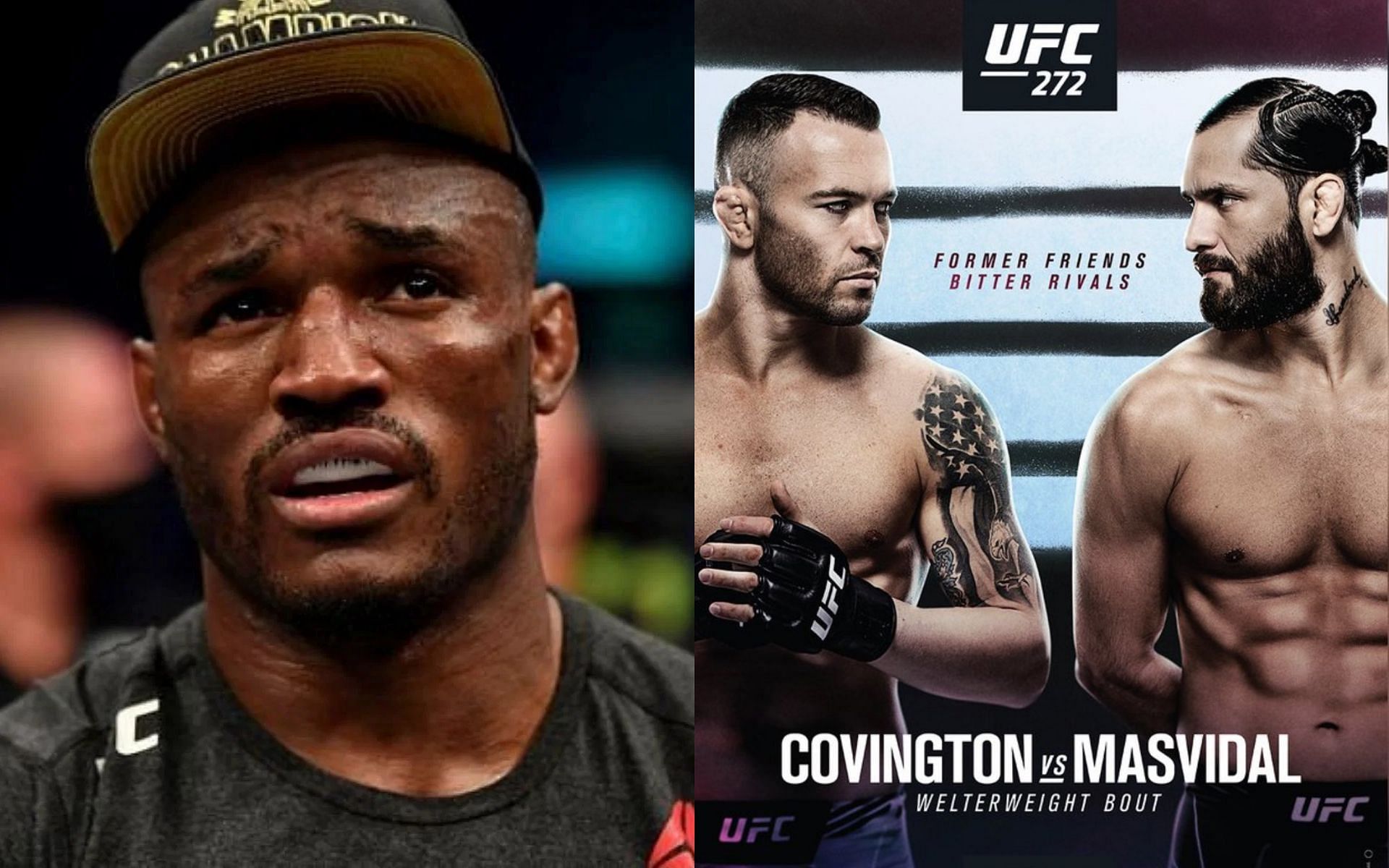 Kamaru Usman, Colby Covington and Jorge Masvidal [Covington and Masvidal image courtesy - @ufc on Twitter]