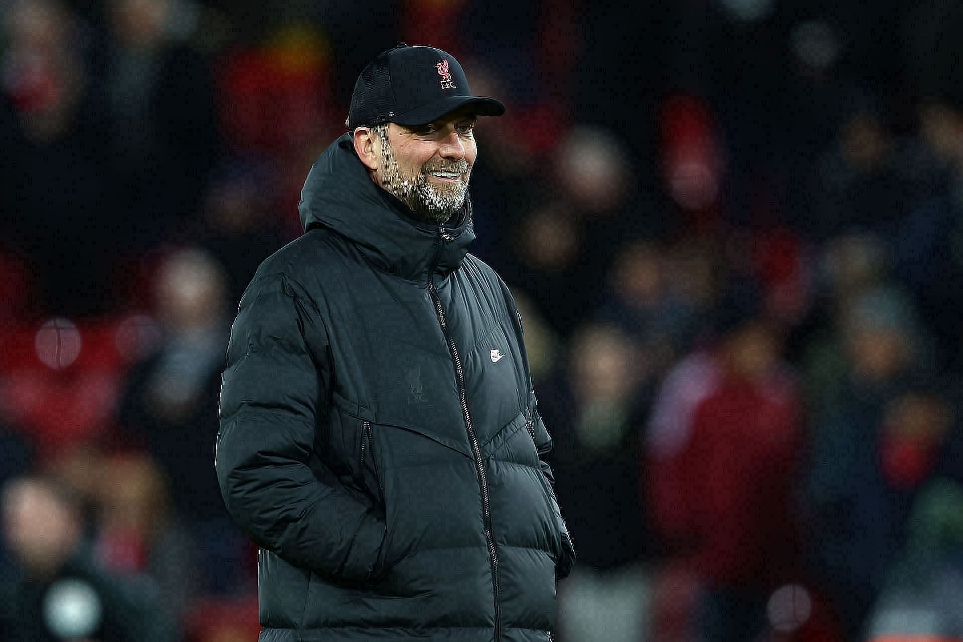 Reds boss Jurgen Klopp looks on during a match