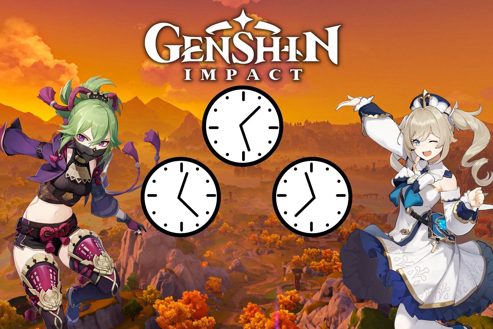 Genshin Impact 2.6 update release time for all regions (Image via Sportskeeda)