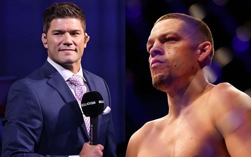 Josh Thomson (left) and Nate Diaz (right)