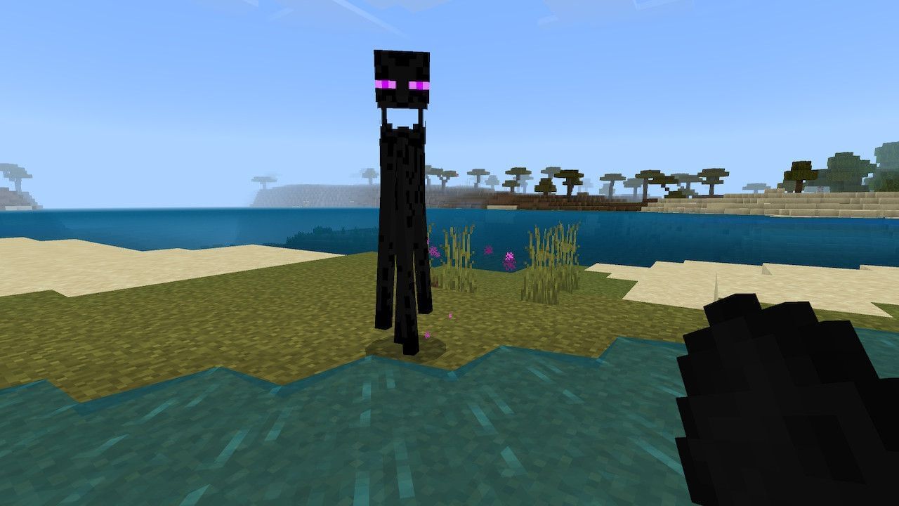 minecraft enderman mouth open