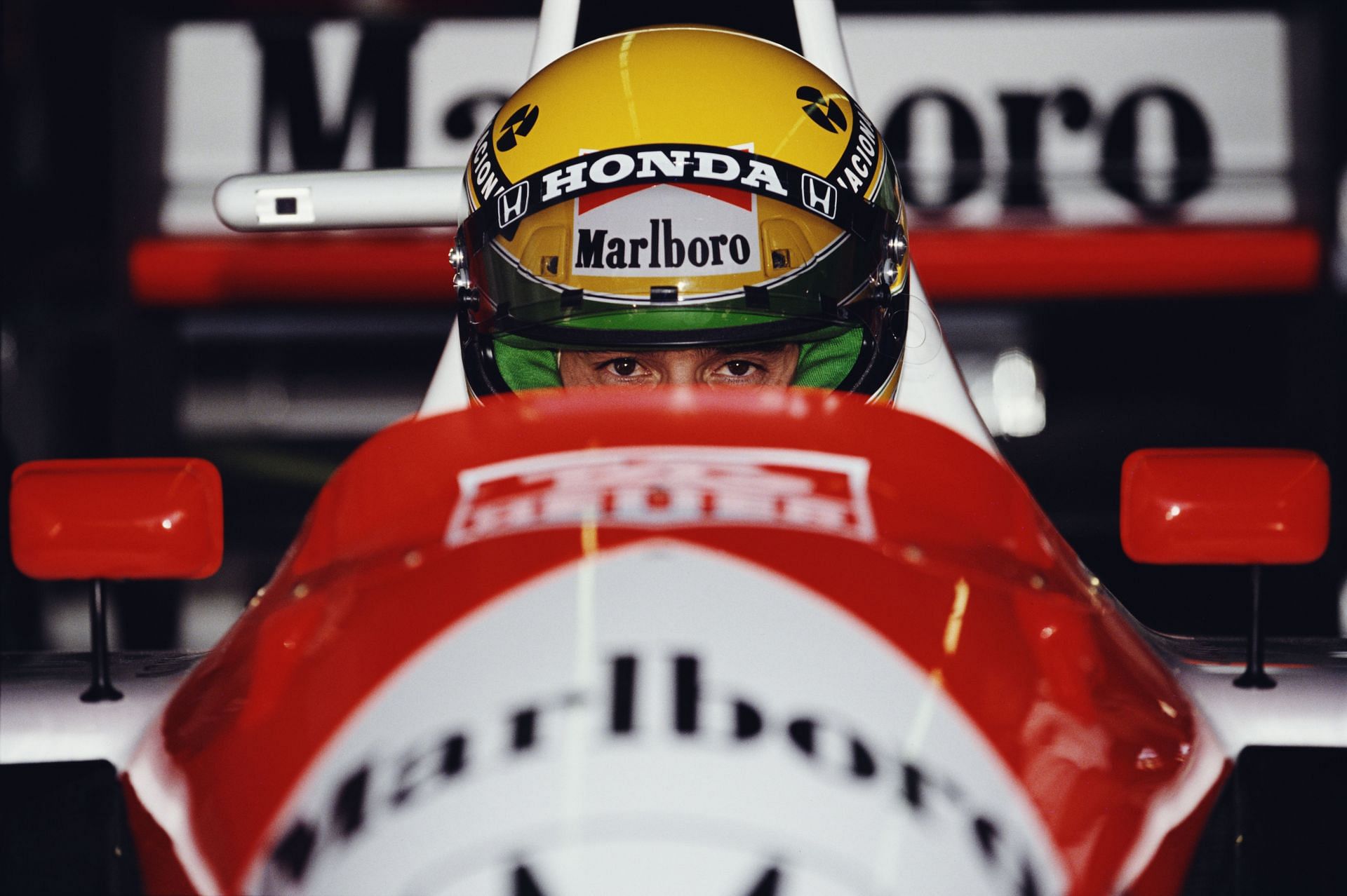 Ayrton Senna at the 1991 US Grand Prix