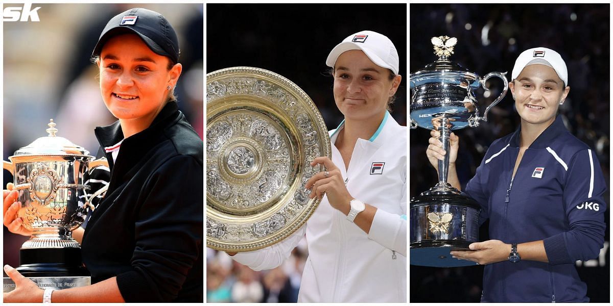 Ashleigh Barty won three Grand Slam titles