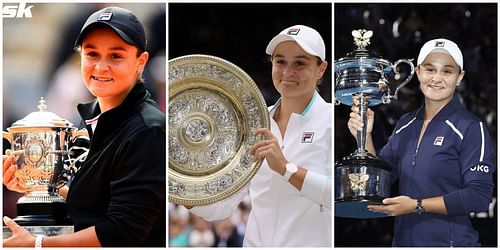 Ashleigh Barty won three Grand Slam titles