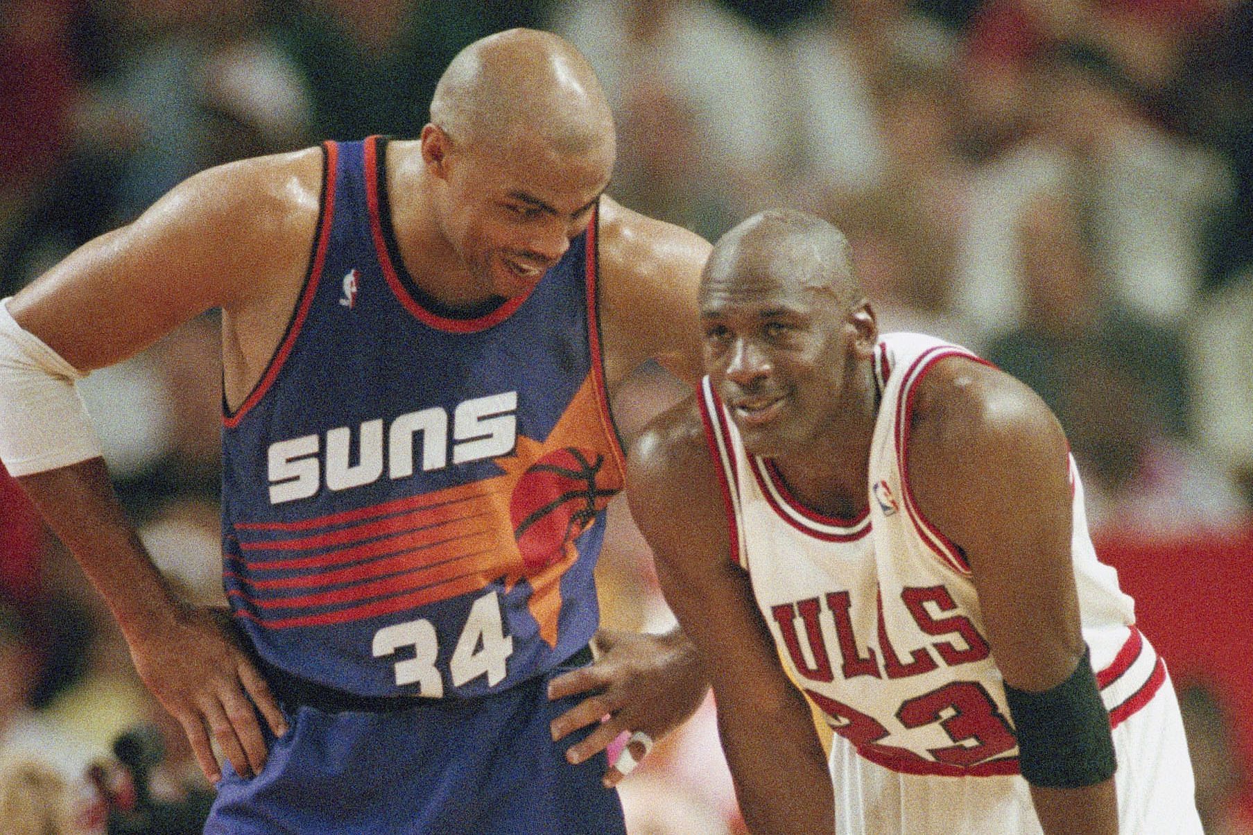 Michael Jordan&#039;s Chicago Bulls got the better of Charles Barkley&#039;s Phoenix Suns in the &#039;93 NBA Finals. [Photo: Franchise Sports]
