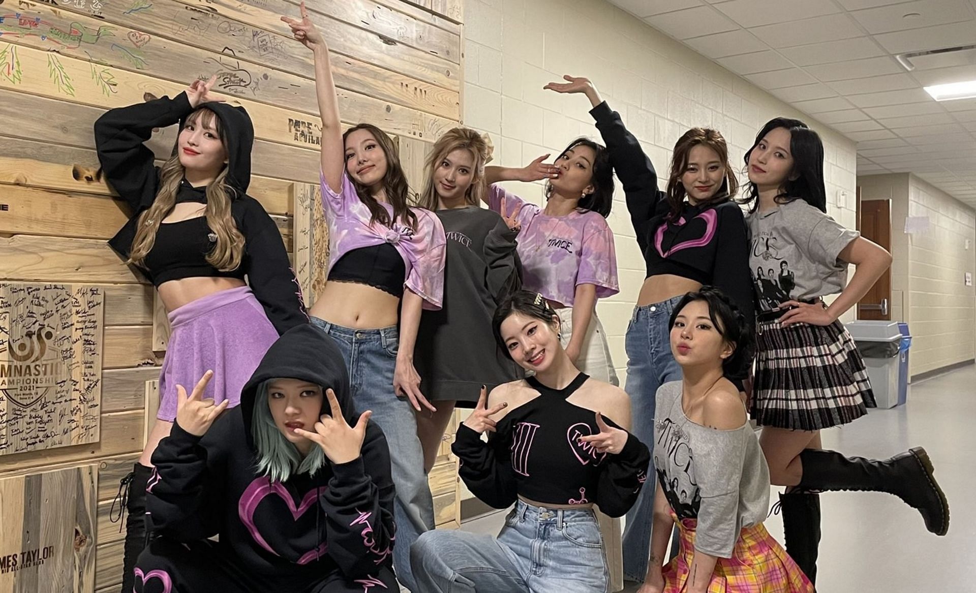 K-pop girl group TWICE (Image via @twicetagram/Instagram)