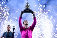 Nadal with Telcel ATP Mexican Open 2022 trophy.