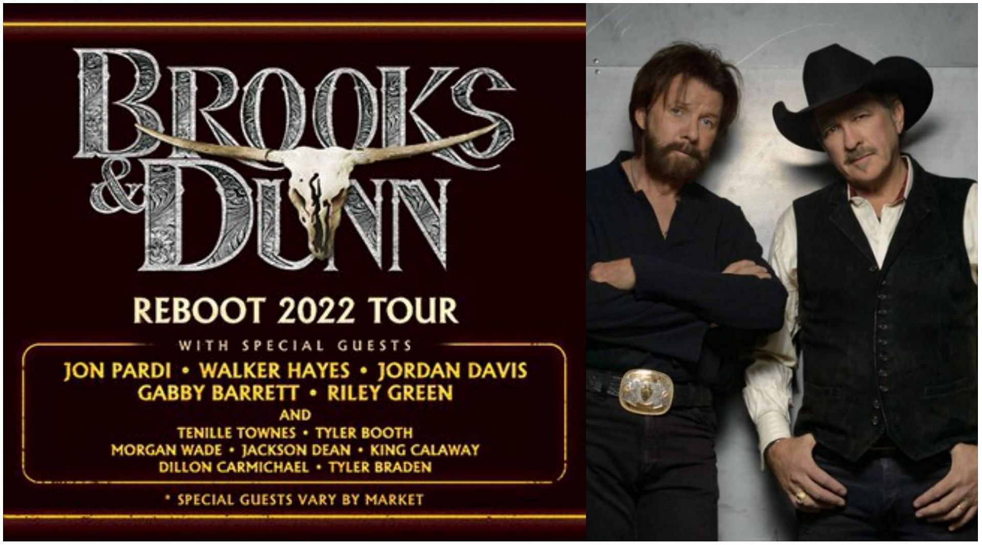 Brooks & Dunn's Reboot 2022 Lineup, tickets, where to buy, presale