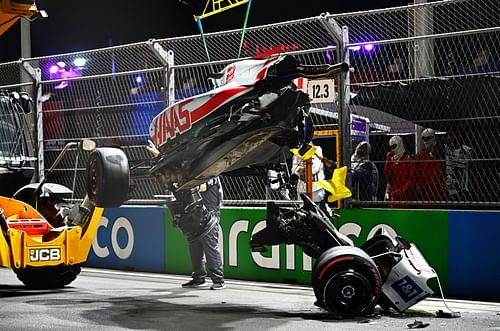 Haas' Mick Schumacher suffered a huge crash during the F1 Grand Prix of Saudi Arabia - Qualifying