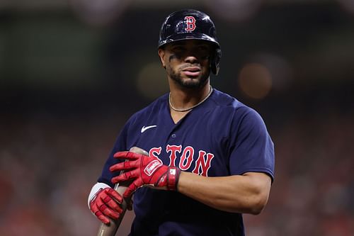 Xander Bogaerts during the AL Championship Series - Boston Red Sox v Houston Astros - Game Six