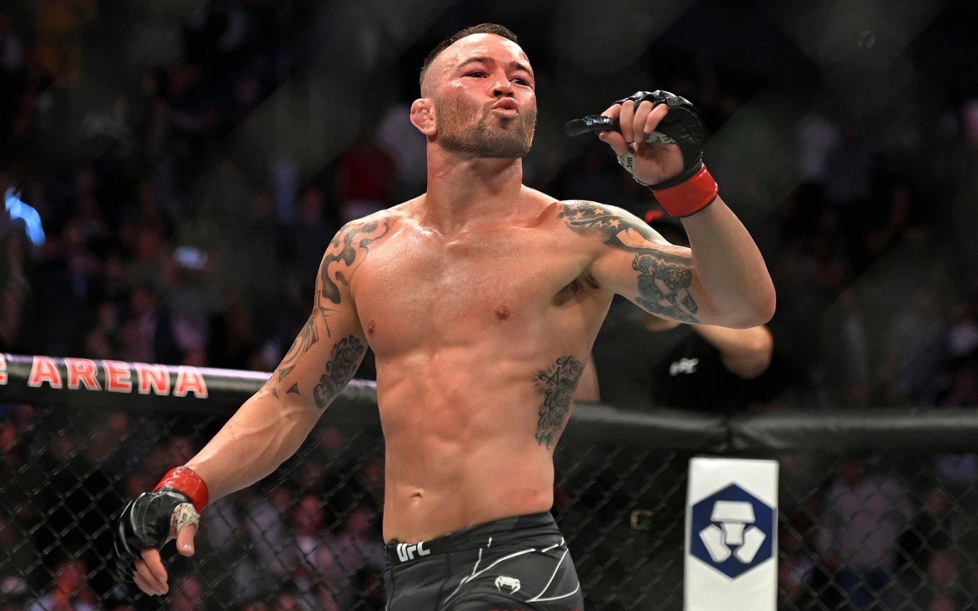 Colby Covington recently called out the smaller Dustin Poirier for a fight in the future