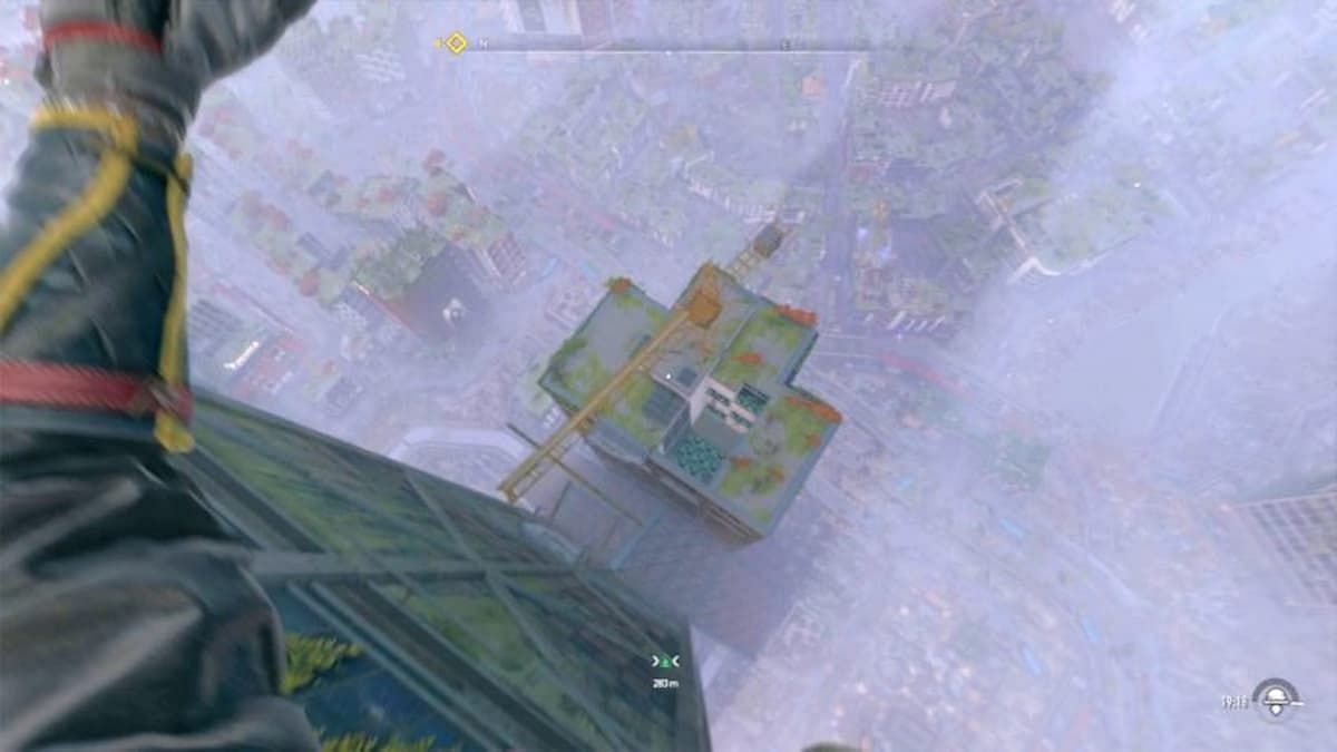Drop onto the crane to find some mushrooms (Image via Techland)