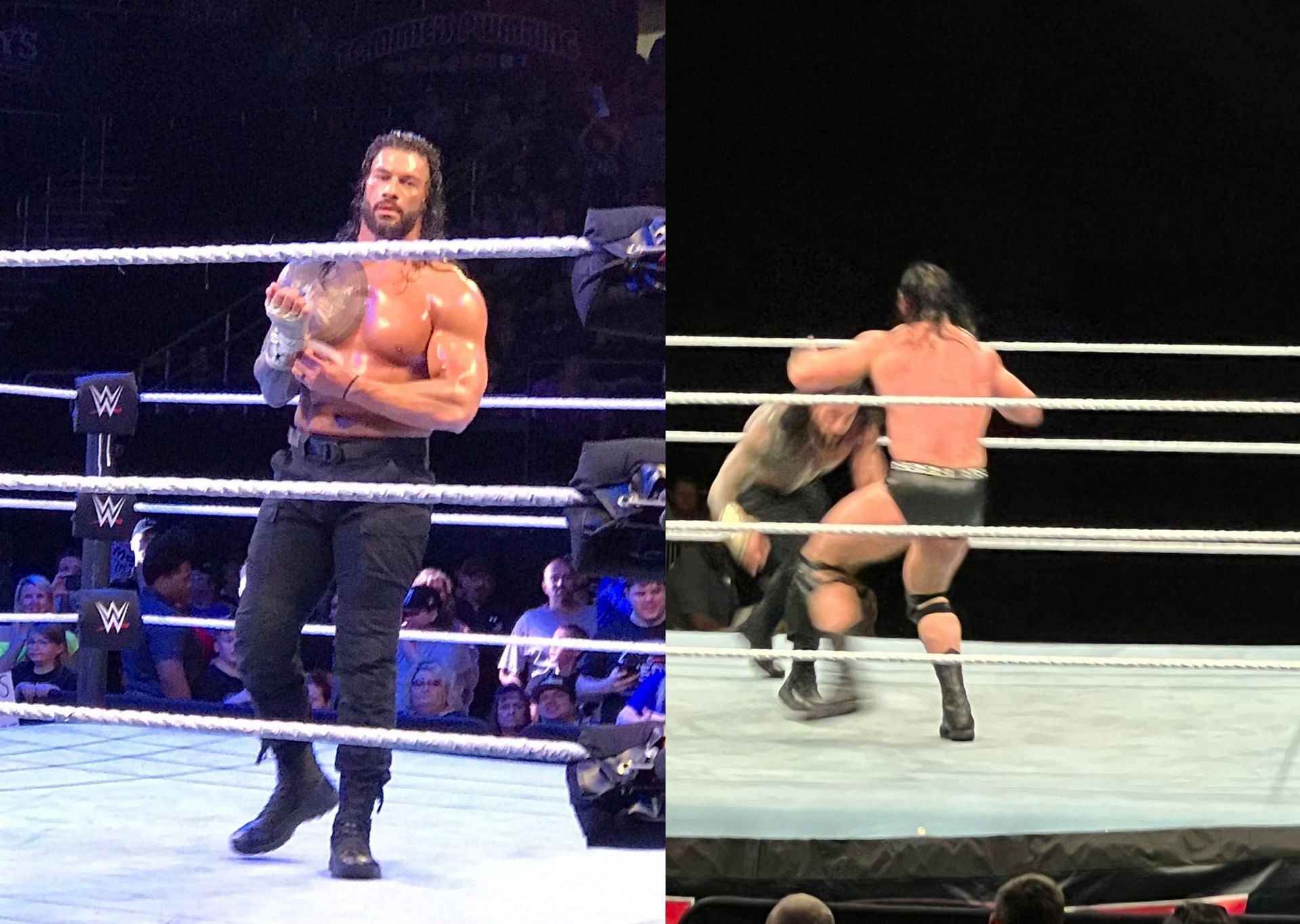 WWE Live Event में देखने को मिला रोमन रेंस के स्पीयर का दम 