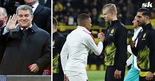 "Most players want to come" - Barcelona president Joan Laporta comments on Kylian Mbappe and Erling Haaland rumors
