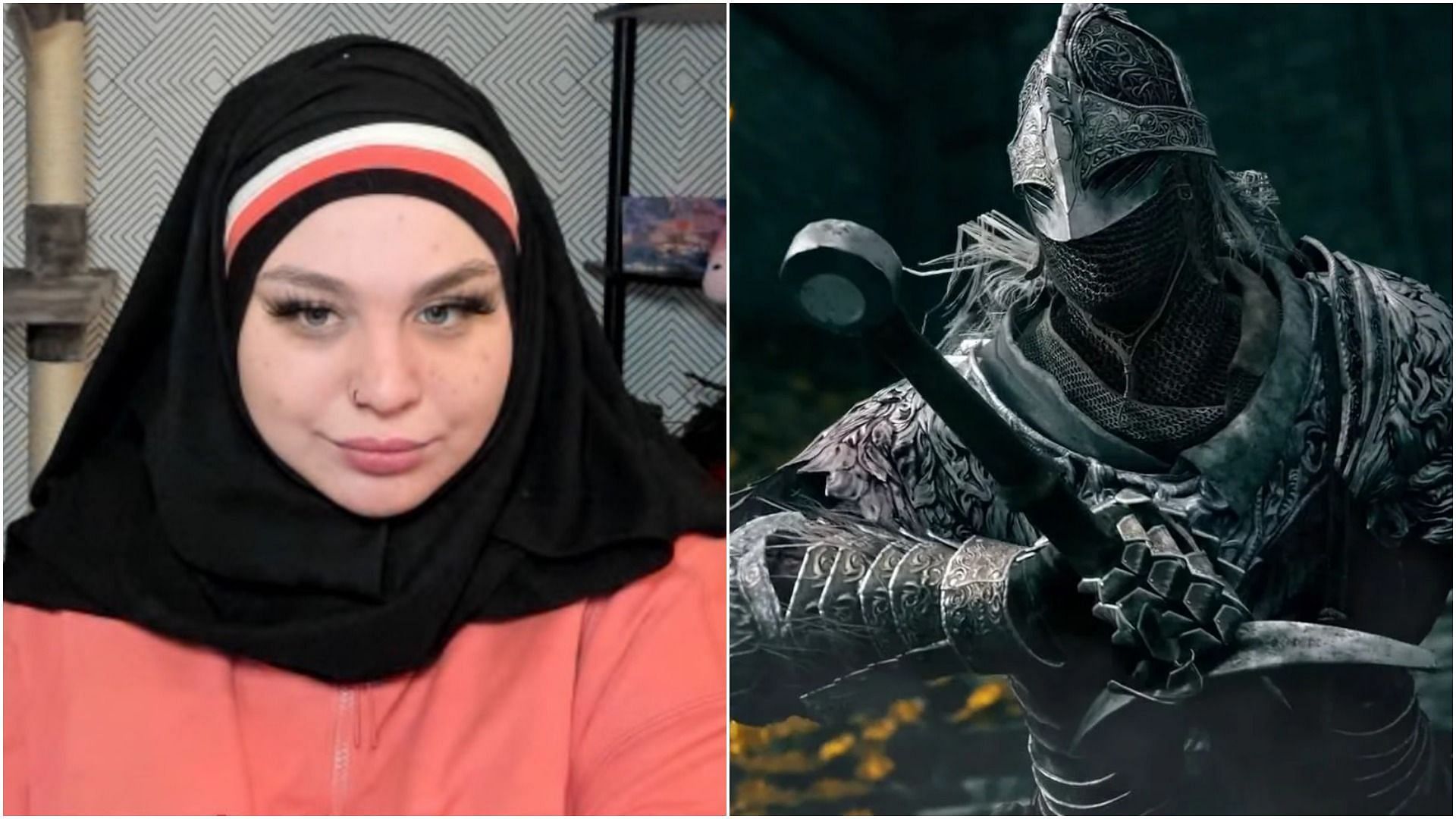 Streamer Frogan hilariously discovers the PC repair service she used played Elden Ring before she did (Image via Sportskeeda)