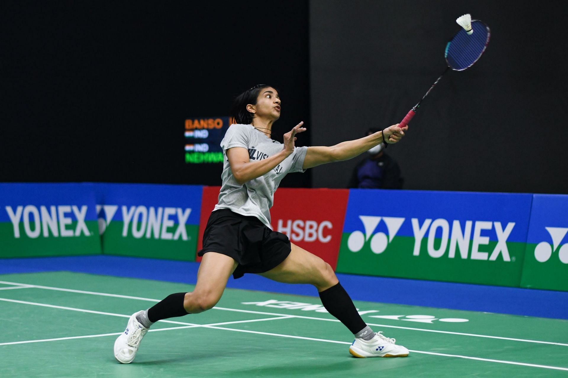 India&#039;s Malvika Bansod lost to Michelle Li of Canada 18-21, 22-20, 9-21 in the German Open first round. (Pic credit: BAI)