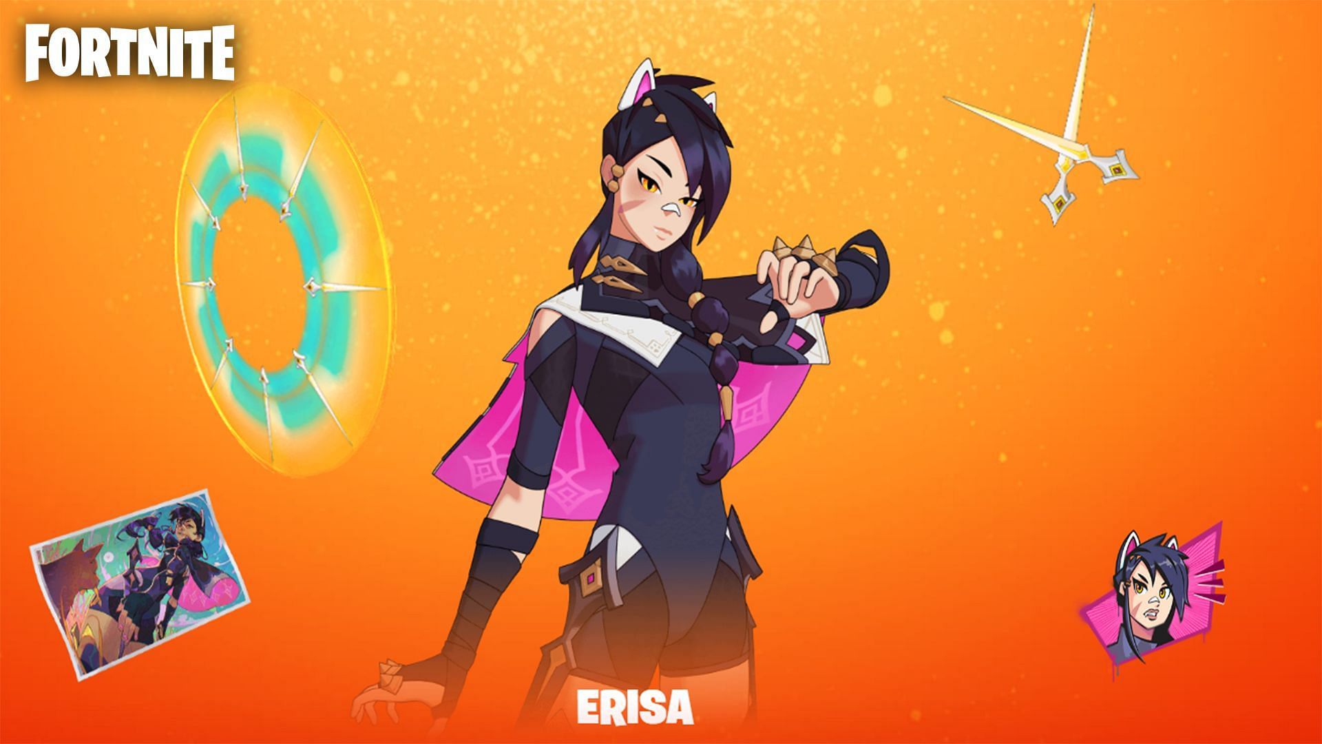 Pay-to-win Erisa skin from Fortnite Chapter 3 Season 2 Battle Pass (Image via Sportskeeda)