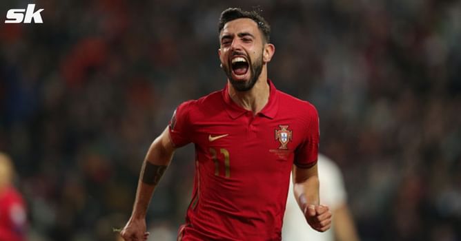 "The main focus is to help" - Bruno Fernandes praises Portugal manager Fernando Santos after match-winning brace against North Macedonia