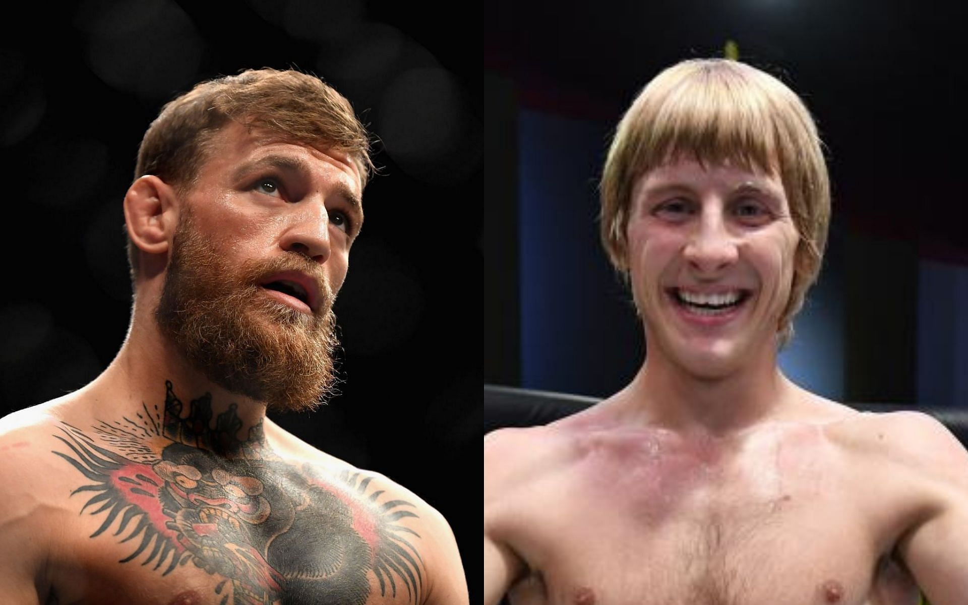 Conor McGregor (left), Paddy Pimblett (right) [Image credit: UFC.com]