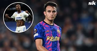 "Next year for the Ballon d'Or" - Barcelona defender Eric Garcia caught mocking Real Madrid's Vinicius Jr.