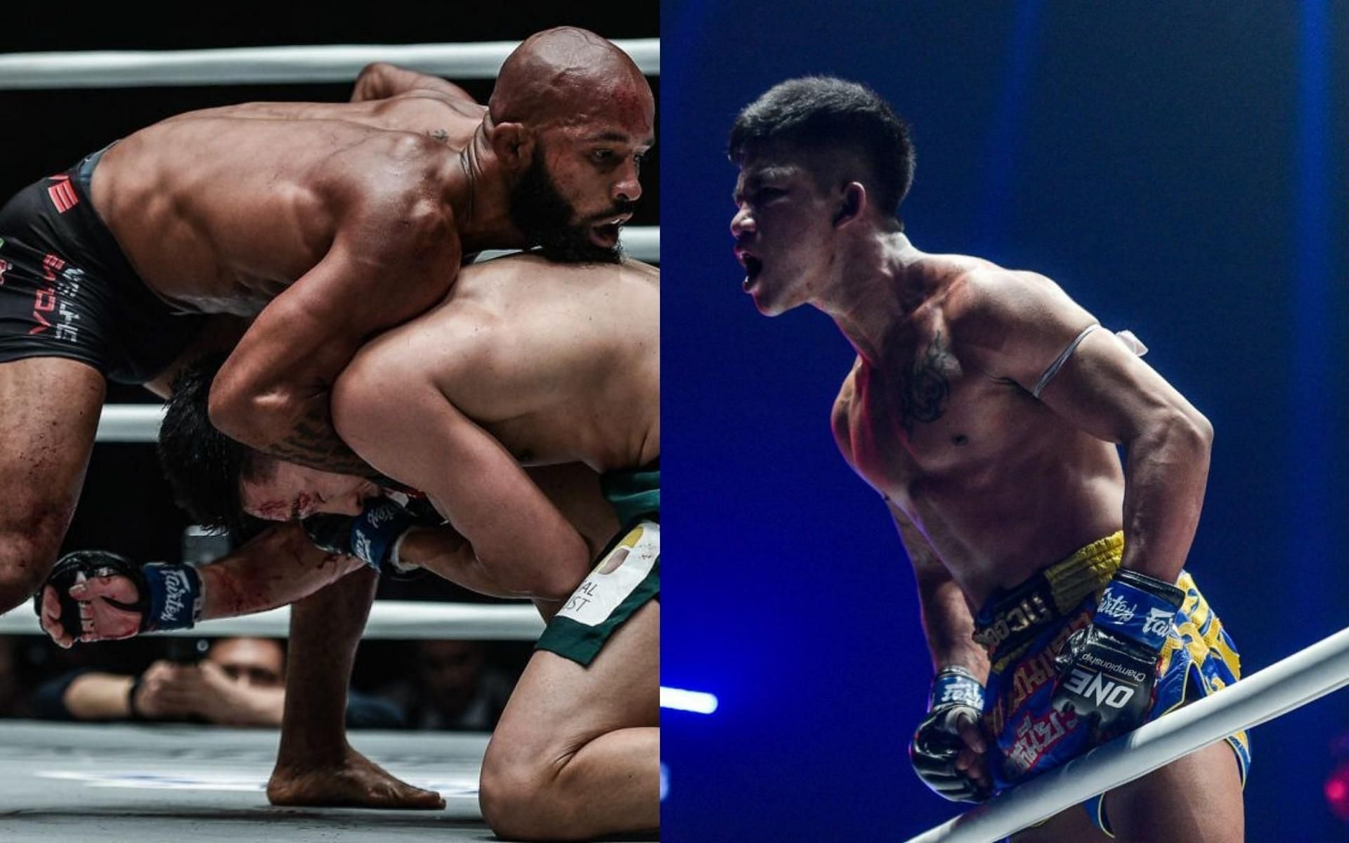 Demetrious Johnson (left) will face Rodtang Jitmuangnon (right) in a mixed rules bout at ONE X. (Image courtesy of ONE Championship)