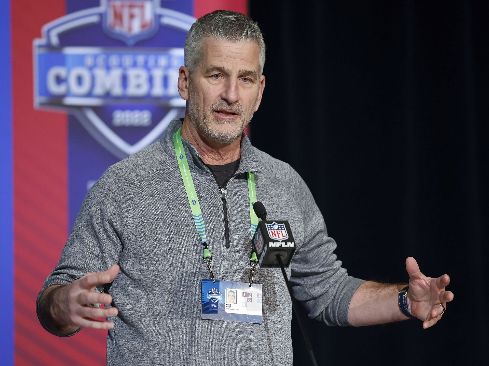 NFL Combine Colts HC Frank Reich