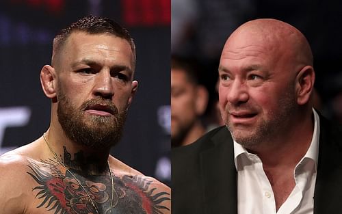 Conor McGregor (left) and Dana White (right) (Images via Getty)