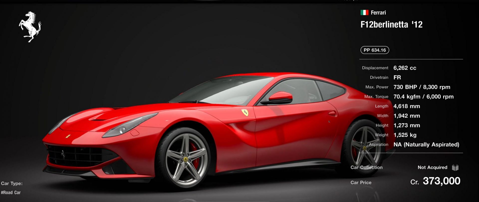The F12berlinetta &#039;12 is one of the kings of the road when it comes to this game (Image via Sony)