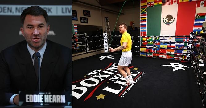"One for the ages"- Eddie Hearn expresses his desire to do a Canelo Alvarez fight in Mexico