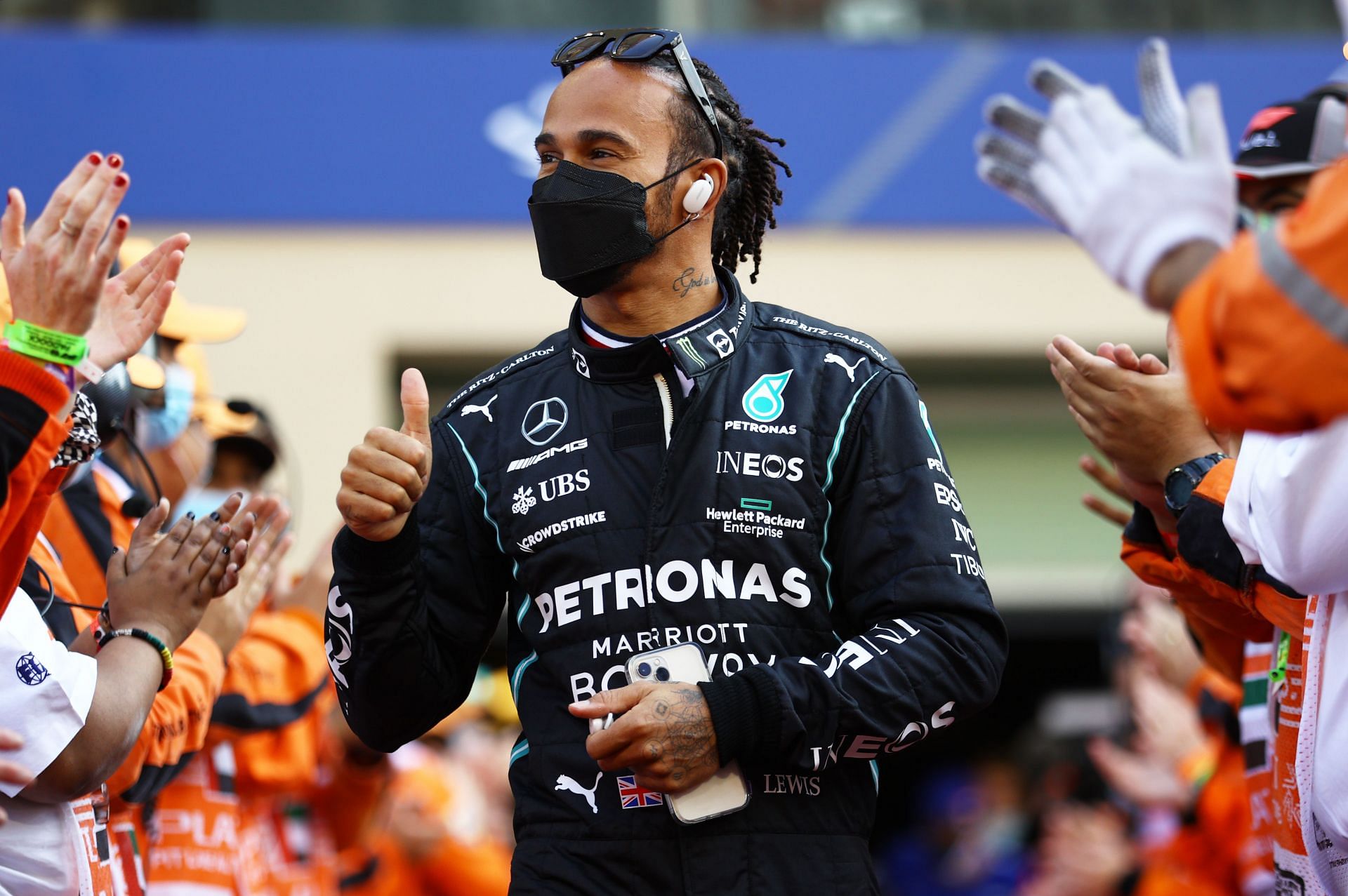 Lewis Hamilton at the F1 Grand Prix of Abu Dhabi