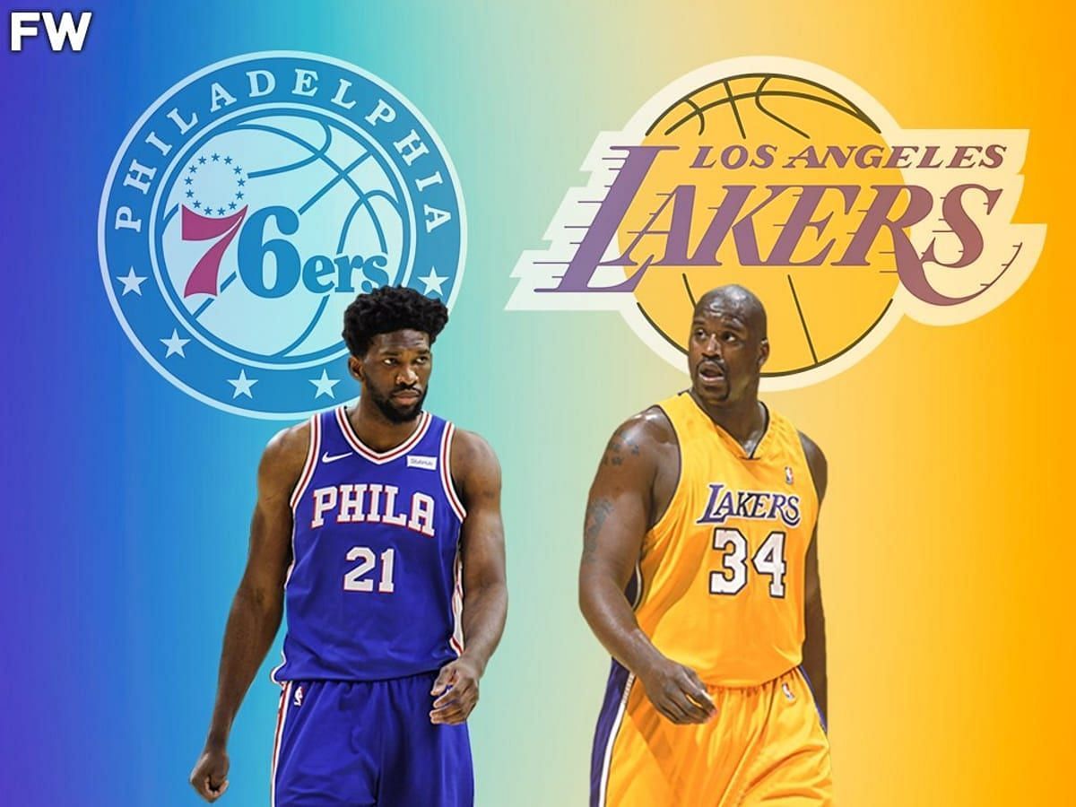 Basketball fans are comparing Shaquille O&#039;Neal&#039;s dominance to Joel Embiid&#039;s overpowering form this season. [Photo: Fadeaway World]