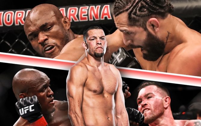 Better than any of Kamaru Usman's lame-a** fights - Nate Diaz weighs in on "fragile" Jorge Masvidal and Colby Covington grudge match