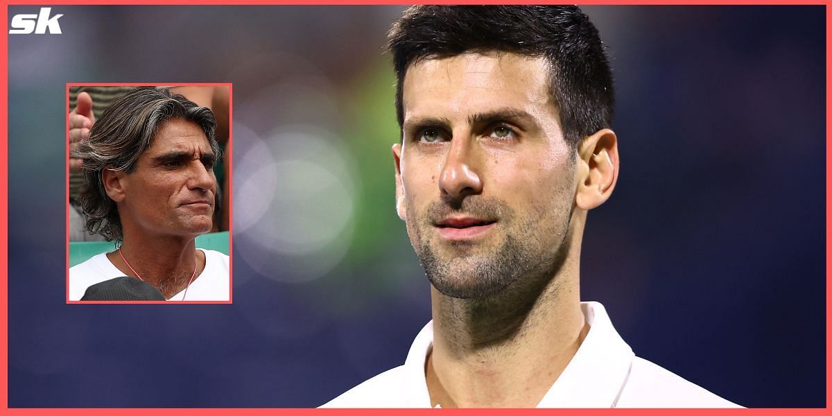 Spain&#039;s Pepe Imaz and Serbia&#039;s Novak Djokovic