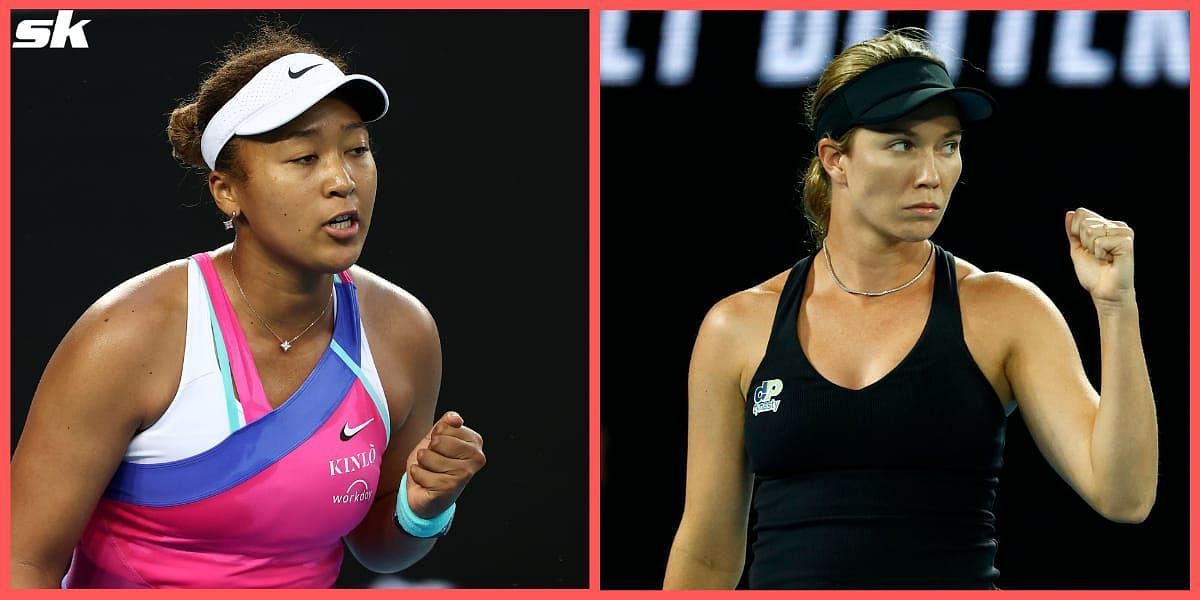 Naomi Osaka (L) &amp; Danielle Collins