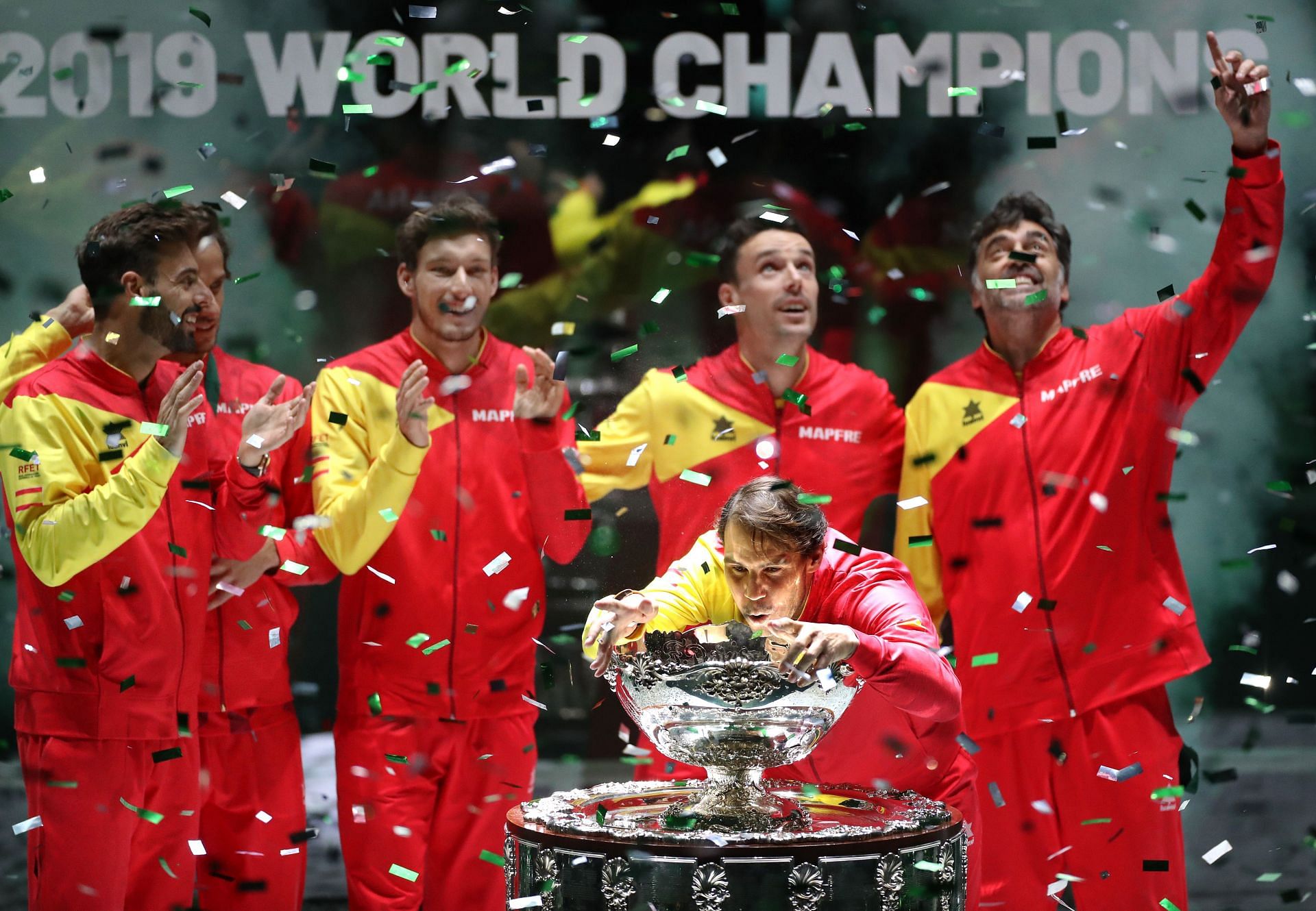 Rafael Nadal is a 5-time winner at the Davis Cup with Spain