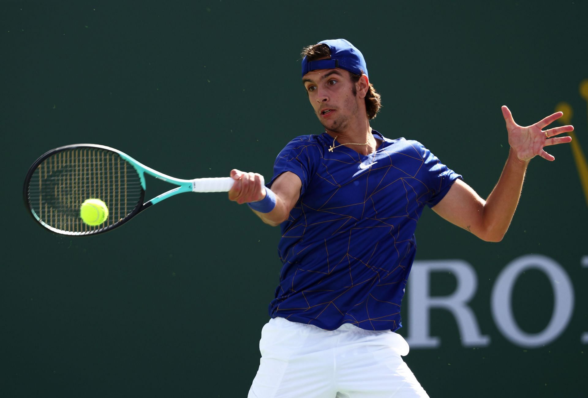 Lorenzo Musetti at the 2022 Indian Wells Open