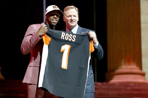 NFL Draft John Ross III and Roger Goodell